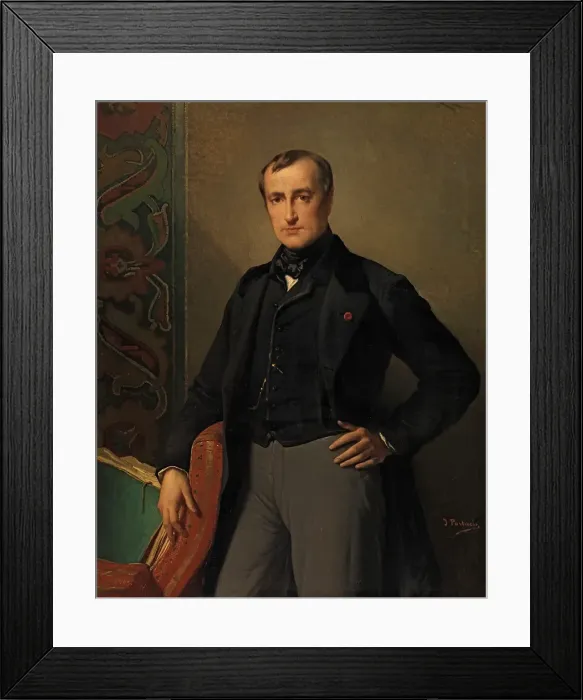 Framed Print : The Painter Paul Delaroche. Creator: Jean Francois Portaels Framed Print : The Painter Paul Delaroche. Creator: Jean Francois Portaels