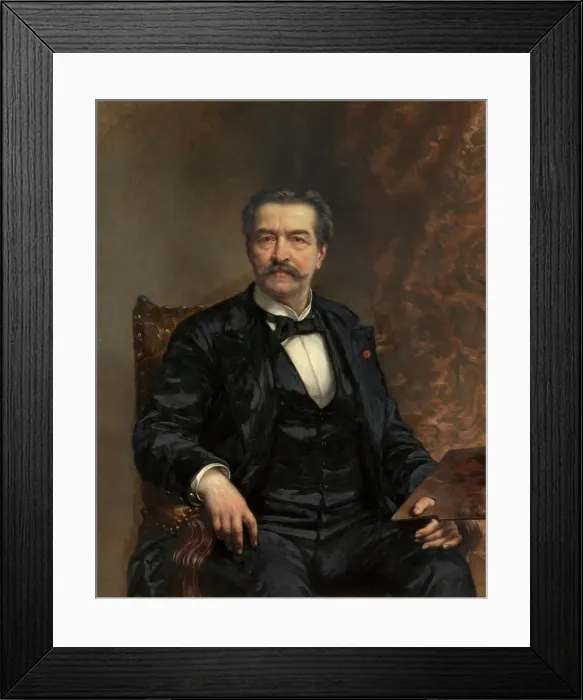 Framed Print : Self Portrait, c1880s. Creator: Joseph Delin Framed Print : Self Portrait, c1880s. Creator: Joseph Delin