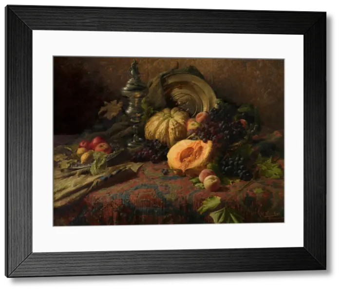 Framed Print : Fruit, 1894. Creator: Joseph Van de Roye Framed Print : Fruit, 1894. Creator: Joseph Van de Roye