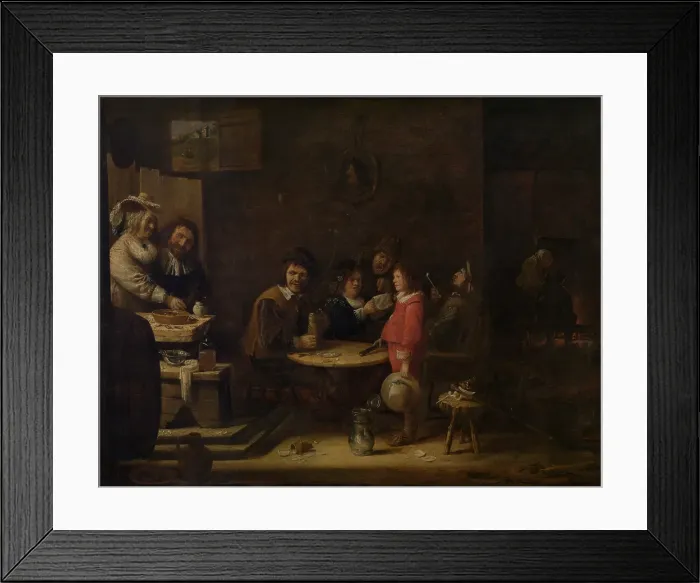 Framed Print : Five Senses, 1640-1643. Creator: Joos van Craesbeeck Framed Print : Five Senses, 1640-1643. Creator: Joos van Craesbeeck