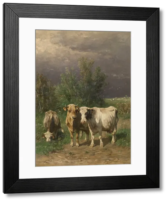 Framed Print : Before the Thunderstorm, c1850s-1900s. Creator: Johannes Hubertus Leonardus de Haas Framed Print : Before the Thunderstorm, c1850s-1900s. Creator: Johannes Hubertus Leonardus de Haas