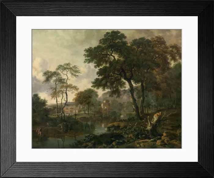 Framed Print : Landscape, 1670. Creator: Jan Wijnants Framed Print : Landscape, 1670. Creator: Jan Wijnants