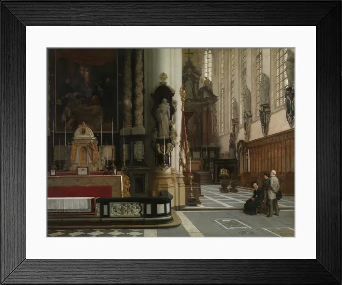 Framed Print : Interior of the Church of Saint Paul in Antwerp, c1840-1890. Creator: Jean Geeraerts Framed Print : Interior of the Church of Saint Paul in Antwerp, c1840-1890. Creator: Jean Geeraerts