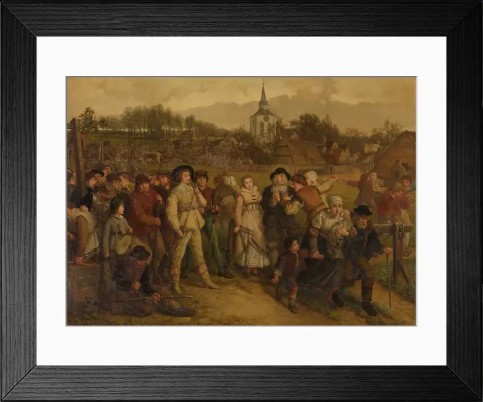 Framed Print : The Enemy Approaches, 1857. Creator: Joseph Lies Framed Print : The Enemy Approaches, 1857. Creator: Joseph Lies