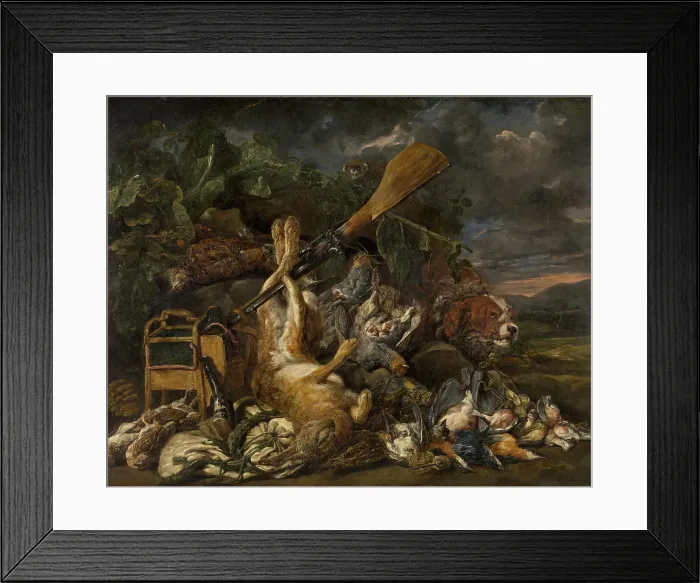 Framed Print : After the Hunt, c1630-1660. Creator: Jan Fyt Framed Print : After the Hunt, c1630-1660. Creator: Jan Fyt
