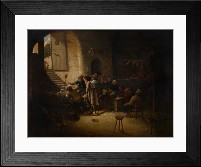 Framed Print : The Antwerp Arms, Tavern Scene, 1635-1639. Creator: Joos van Craesbeeck Framed Print : The Antwerp Arms, Tavern Scene, 1635-1639. Creator: Joos van Craesbeeck