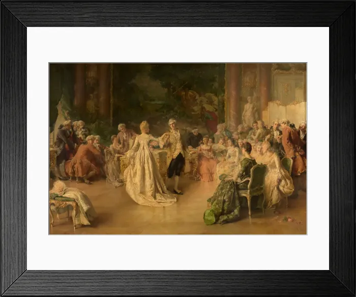 Framed Print : Minuet. Creator: Jean Guillaume Rosier Framed Print : Minuet. Creator: Jean Guillaume Rosier