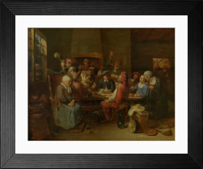 Framed Print : Tavern Scene, 1645-1649. Creator: Joos van Craesbeeck Framed Print : Tavern Scene, 1645-1649. Creator: Joos van Craesbeeck