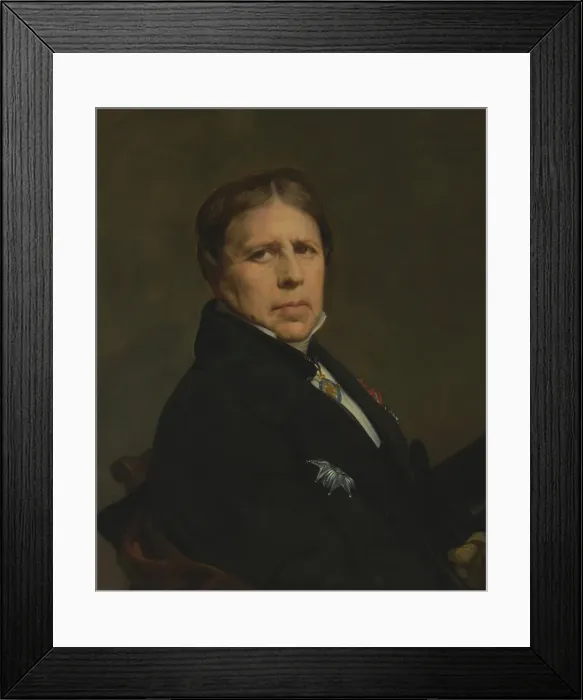 Framed Print : Self Portrait, 1864-1865. Creator: Jean-Auguste-Dominique Ingres Framed Print : Self Portrait, 1864-1865. Creator: Jean-Auguste-Dominique Ingres