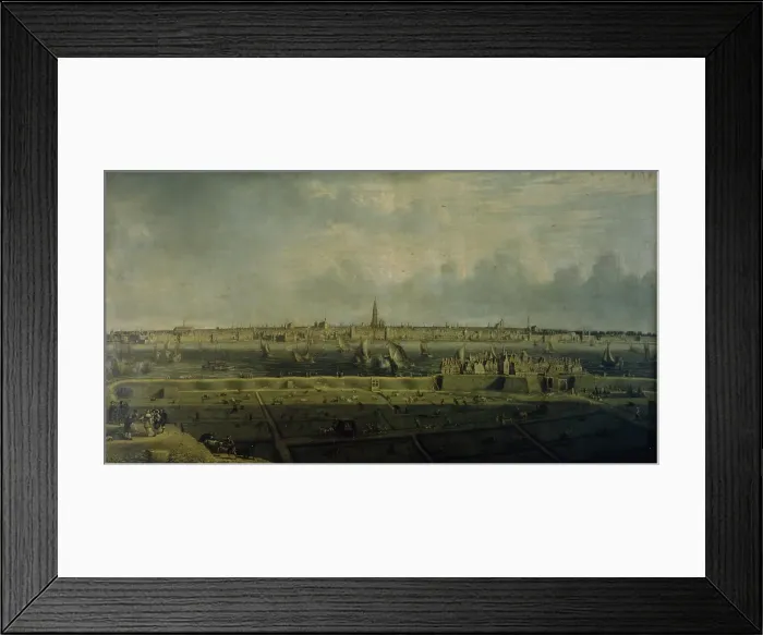 Framed Print : The Antwerp Waterfront and a part of the Vlaams Hoofd, 1658. Creator: Jean Baptiste Bonnecroy Framed Print : The Antwerp Waterfront and a part of the Vlaams Hoofd, 1658. Creator: Jean Baptiste Bonnecroy
