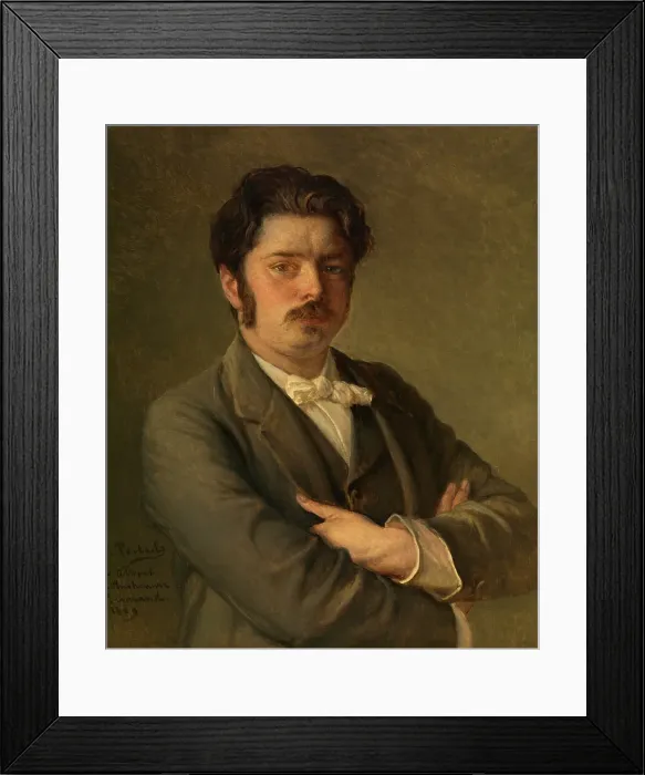 Framed Print : The Composer Albert De Vleeshouwer, 1889. Creator: Jean Francois Portaels Framed Print : The Composer Albert De Vleeshouwer, 1889. Creator: Jean Francois Portaels