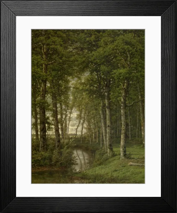 Framed Print : Loneliness. Landscape in the Surroundings of Schilde, 1871. Creator: Jean Pierre Francois Lamoriniere Framed Print : Loneliness. Landscape in the Surroundings of Schilde, 1871. Creator: Jean Pierre Francois Lamoriniere