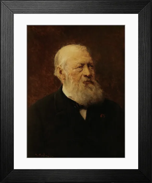 Framed Print : The Writer Hendrik Conscience. Creator: Jean Francois Portaels Framed Print : The Writer Hendrik Conscience. Creator: Jean Francois Portaels