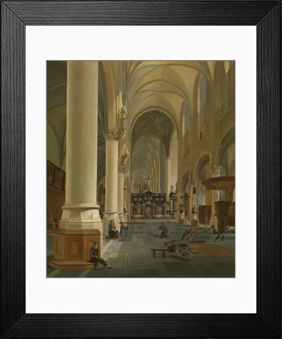 Framed Print : Interior of St. Paul's Church in Antwerp, 1826. Creator: Joseph Chretien Nicolie Framed Print : Interior of St. Paul's Church in Antwerp, 1826. Creator: Joseph Chretien Nicolie