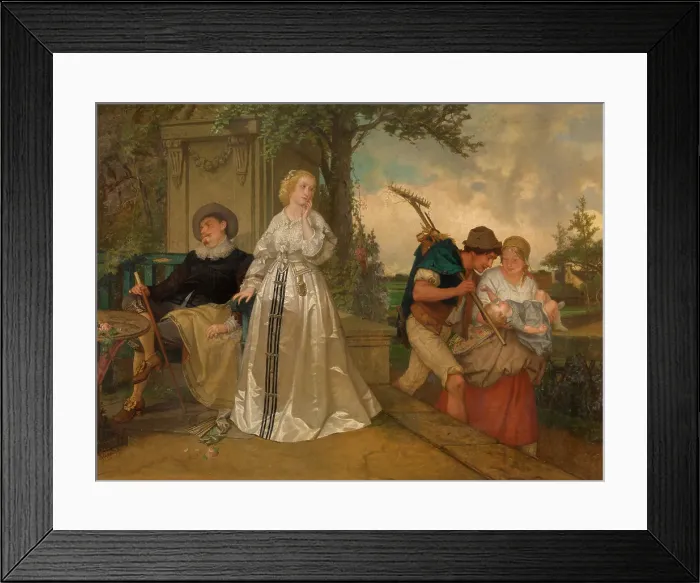 Framed Print : Opposites, 1862. Creator: Joseph Lies Framed Print : Opposites, 1862. Creator: Joseph Lies