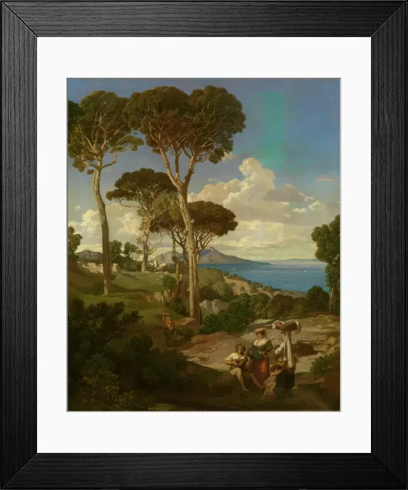 Framed Print : Massa near Sorrento, 1846. Creator: Jean Joseph Francois Bellel Framed Print : Massa near Sorrento, 1846. Creator: Jean Joseph Francois Bellel