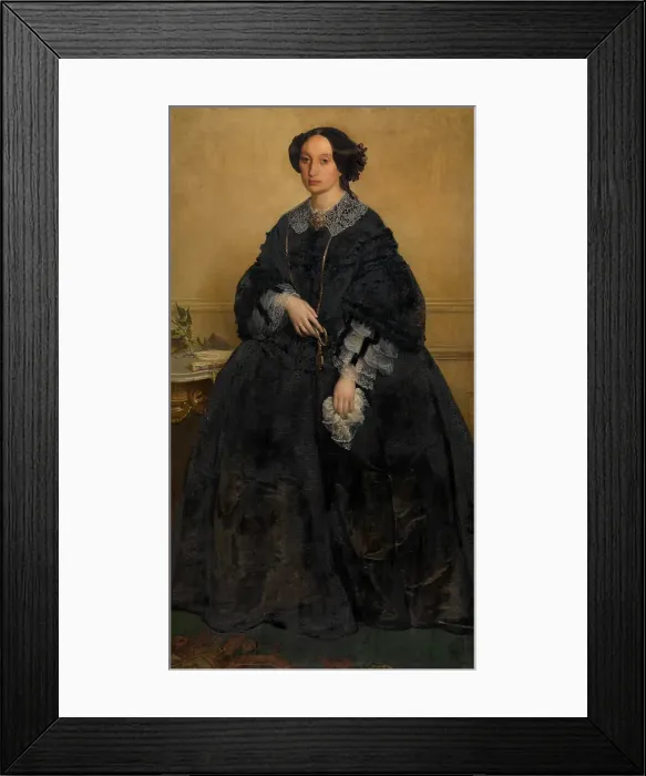 Framed Print : Madame Henri Leys-Van Haren, 1857. Creator: Joseph Lies Framed Print : Madame Henri Leys-Van Haren, 1857. Creator: Joseph Lies