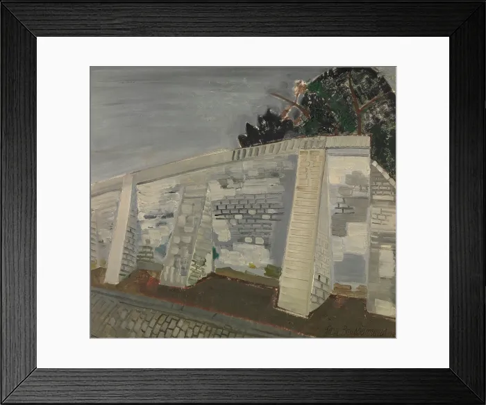 Framed Print : The White Wall, 1933. Creator: Jean Brusselmans Framed Print : The White Wall, 1933. Creator: Jean Brusselmans