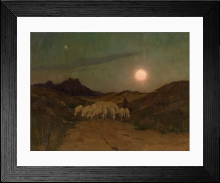 Framed Print : Evening in the Kempen, 1922. Creator: Leopold Haeck Framed Print : Evening in the Kempen, 1922. Creator: Leopold Haeck