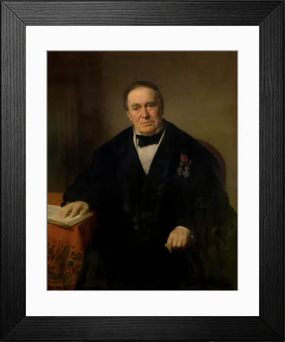 Framed Print : The Architect Lodewijk Jozef Adriaan Roelandt, 1859. Creator: Lieven de Winne Framed Print : The Architect Lodewijk Jozef Adriaan Roelandt, 1859. Creator: Lieven de Winne