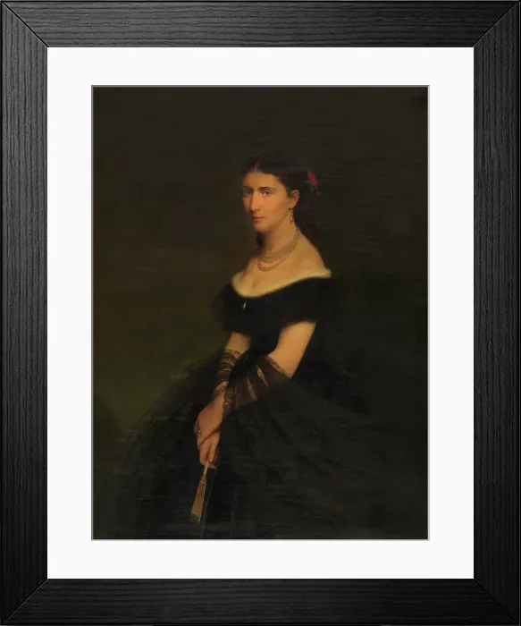 Framed Print : Portrait of a Woman, c1880-1900s. Creator: Josse Impens Framed Print : Portrait of a Woman, c1880-1900s. Creator: Josse Impens