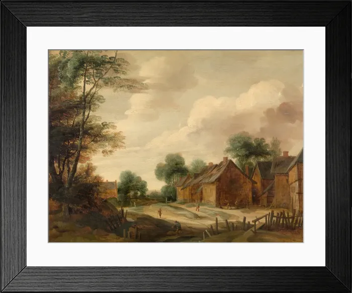 Framed Print : Landscape with a Farm, c1630-1650. Creator: Lodewijk de Vadder Framed Print : Landscape with a Farm, c1630-1650. Creator: Lodewijk de Vadder