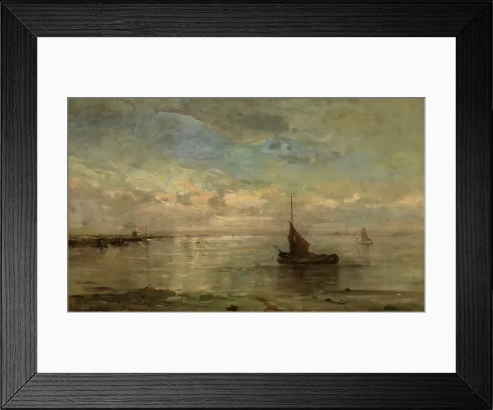Framed Print : Seascape, c1860-1890. Creator: Louis Artan Framed Print : Seascape, c1860-1890. Creator: Louis Artan