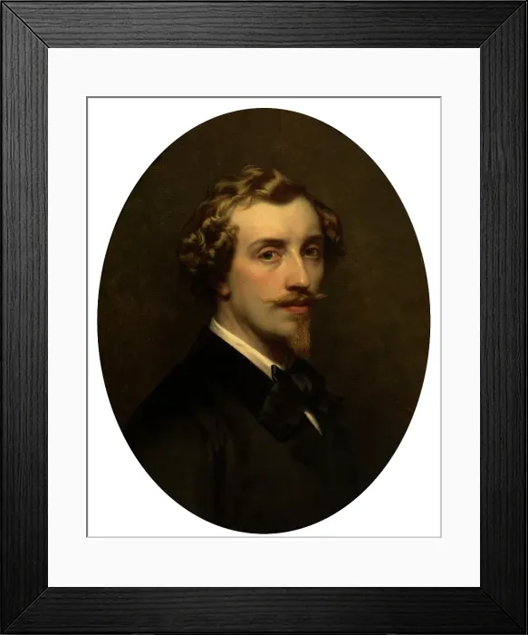 Framed Print : Self Portrait, 1852. Creator: Joseph Henri Francois Van Lerius Framed Print : Self Portrait, 1852. Creator: Joseph Henri Francois Van Lerius