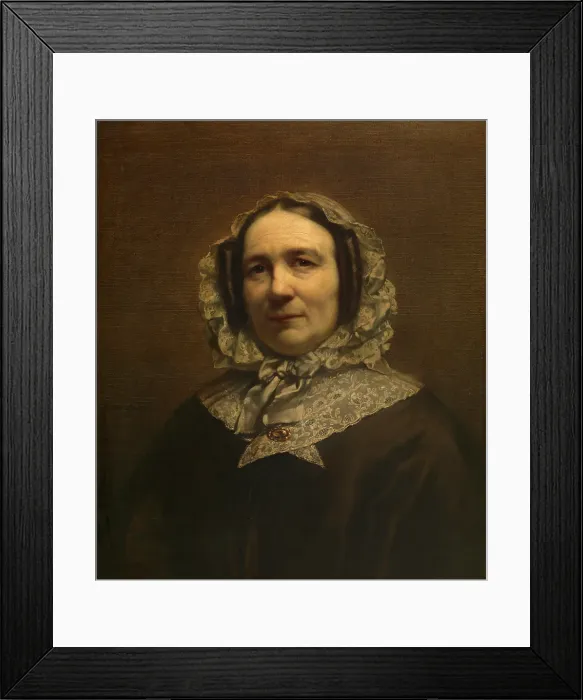 Framed Print : Madame LeDelier, 1854. Creator: Joseph Henri Francois Van Lerius Framed Print : Madame LeDelier, 1854. Creator: Joseph Henri Francois Van Lerius