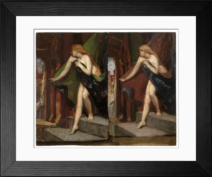 Framed Print : Lady Godiva. Creator: Joseph Henri Francois Van Lerius Framed Print : Lady Godiva. Creator: Joseph Henri Francois Van Lerius