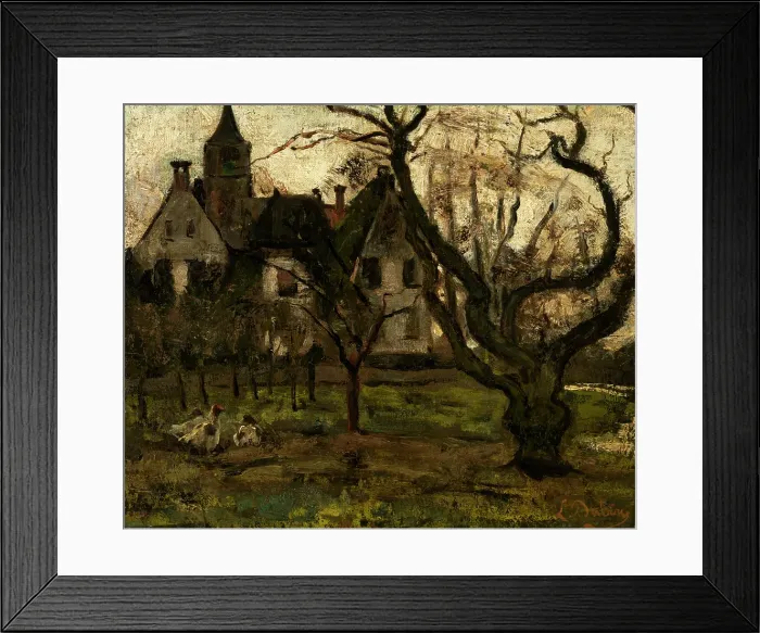 Framed Print : The Orchard of the Castle, c1850-1880. Creator: Louis Dubois Framed Print : The Orchard of the Castle, c1850-1880. Creator: Louis Dubois