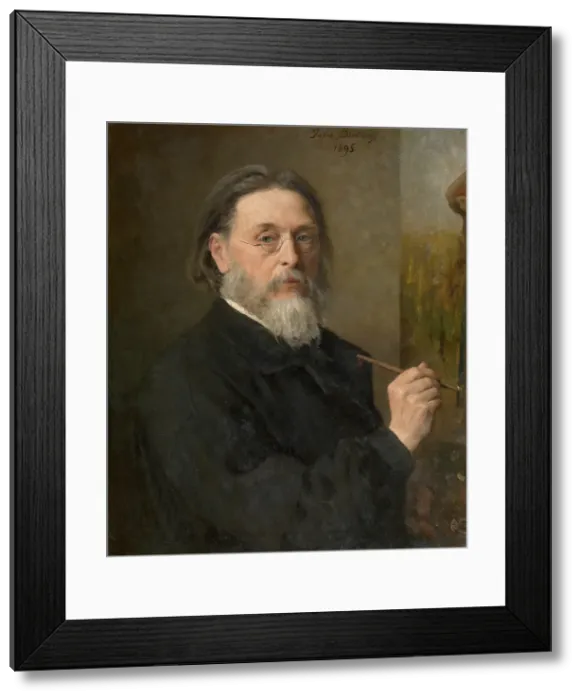 Framed Print : Self Portrait, 1895. Creator: Jules Breton Framed Print : Self Portrait, 1895. Creator: Jules Breton