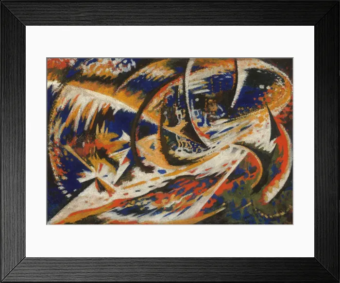 Framed Print : Speed, 1914. Creator: Jules Schmalzigaug Framed Print : Speed, 1914. Creator: Jules Schmalzigaug