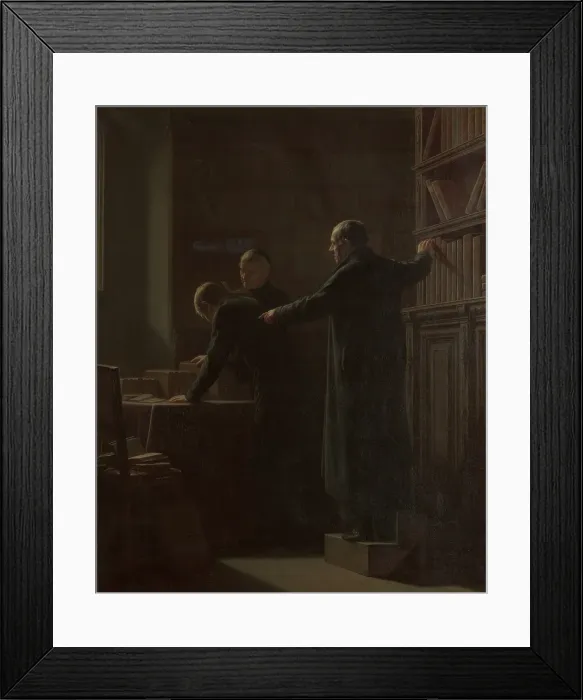 Framed Print : Librarian. Creator: Louis Jean Somers Framed Print : Librarian. Creator: Louis Jean Somers