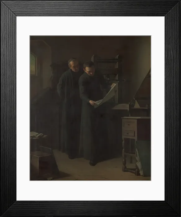 Framed Print : Proof Reading. Creator: Louis Jean Somers Framed Print : Proof Reading. Creator: Louis Jean Somers