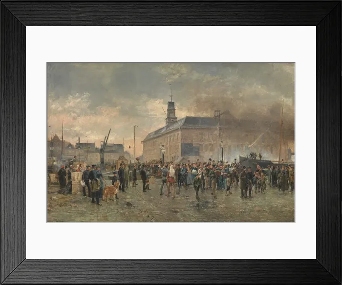 Framed Print : Belgian Emigrants, 1890. Creator: Louis Van Engelen Framed Print : Belgian Emigrants, 1890. Creator: Louis Van Engelen