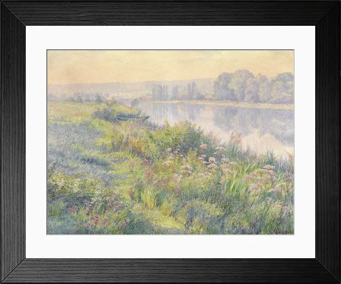 Framed Print : Summer by the Meuse, 1911. Creator: Juliette Wytsman Framed Print : Summer by the Meuse, 1911. Creator: Juliette Wytsman