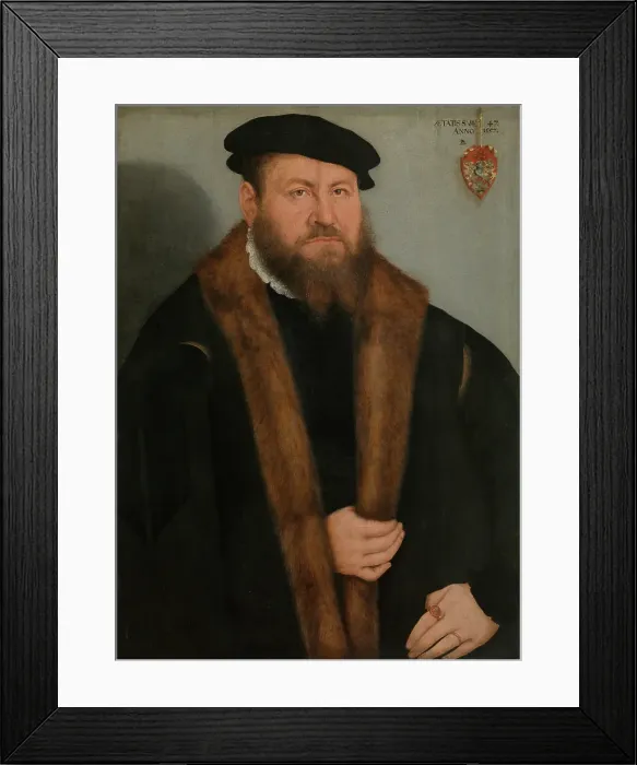 Framed Print : Portrait of a Man, 1557. Creator: Lucas Cranach the Younger Framed Print : Portrait of a Man, 1557. Creator: Lucas Cranach the Younger