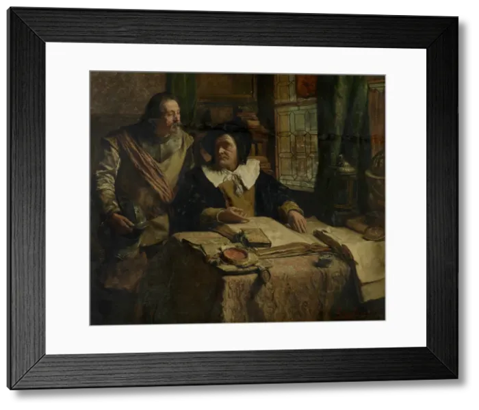 Framed Print : The Geographer, 1891. Creator: Leon Brunin Framed Print : The Geographer, 1891. Creator: Leon Brunin