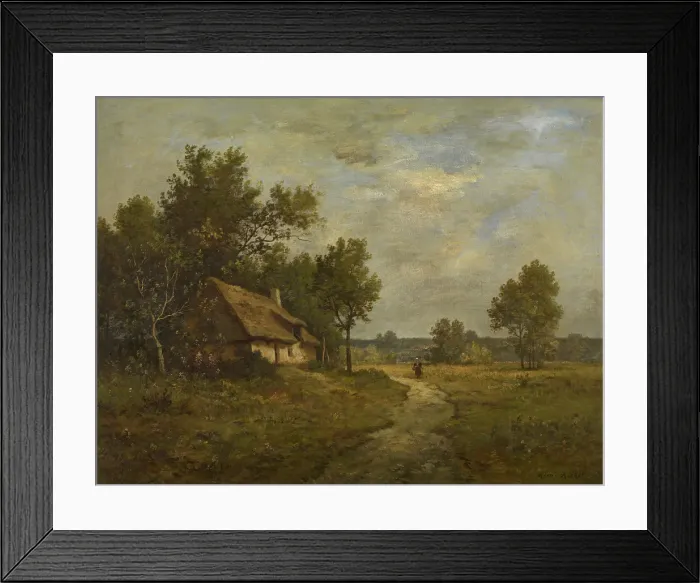 Framed Print : Landscape, c1870-1900s. Creator: Leon Richet Framed Print : Landscape, c1870-1900s. Creator: Leon Richet