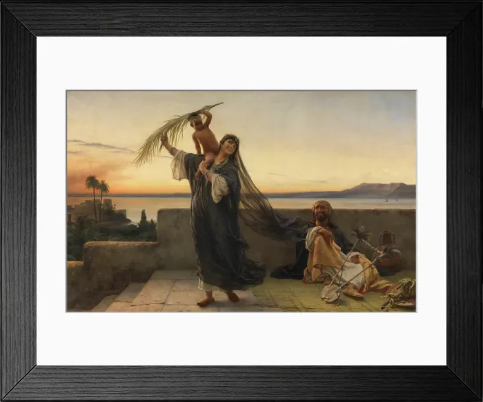 Framed Print : At the Nile, 1894. Creator: Karel Ooms Framed Print : At the Nile, 1894. Creator: Karel Ooms