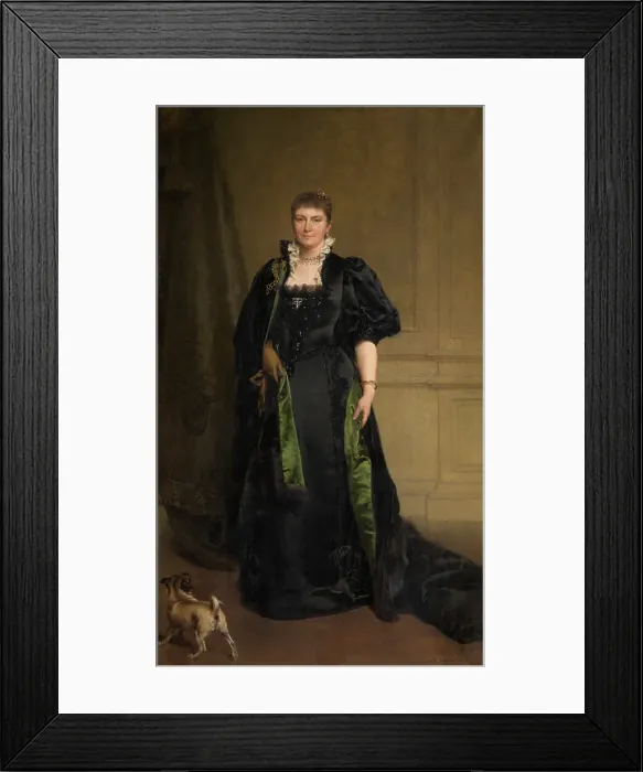 Framed Print : Madame Edith Marie Antoinette Constance van Eersel, the Artist's Wife, 1895. Creator: Karel Ooms Framed Print : Madame Edith Marie Antoinette Constance van Eersel, the Artist's Wife, 1895. Creator: Karel Ooms