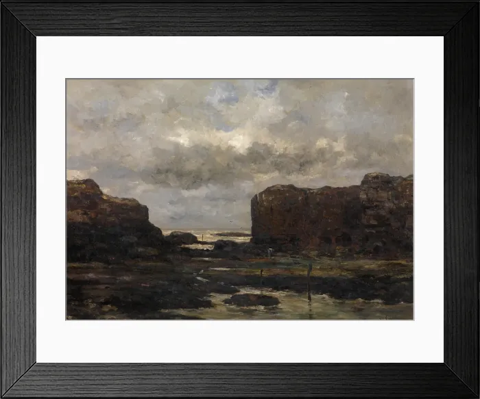 Framed Print : The Coast at Saintonge, 1879. Creator: Leonce Chabry Framed Print : The Coast at Saintonge, 1879. Creator: Leonce Chabry