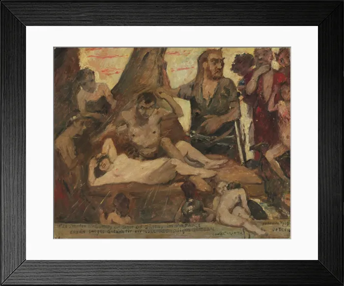 Framed Print : The Homeric Laughter, 1919. Creator: Lovis Corinth Framed Print : The Homeric Laughter, 1919. Creator: Lovis Corinth