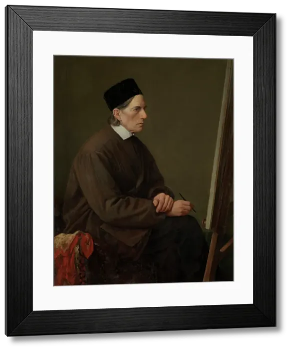 Framed Print : The Painter Johann Friedrich Overbeck, 1866-1867. Creator: Karl Hoffmann Framed Print : The Painter Johann Friedrich Overbeck, 1866-1867. Creator: Karl Hoffmann