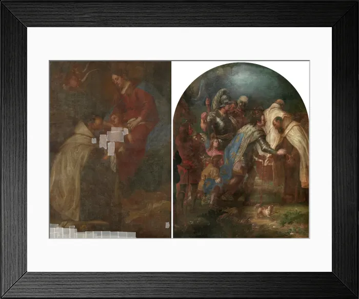 Framed Print : The Virgin and Child in a Glory of Angels, c1640-1680. Creator: Lucas Franchoys the Younger