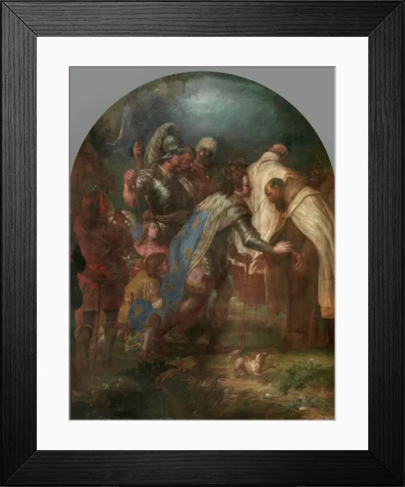 Framed Print : Saint Louis IX, King of France, Receives Pierre de Corbie. Creator: Lucas Franchoys the Younger Framed Print : Saint Louis IX, King of France, Receives Pierre de Corbie. Creator: Lucas Franchoys the Younger