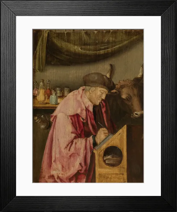 Framed Print : Saint Luke, after 1518. Creator: Lucas van Leyden Framed Print : Saint Luke, after 1518. Creator: Lucas van Leyden