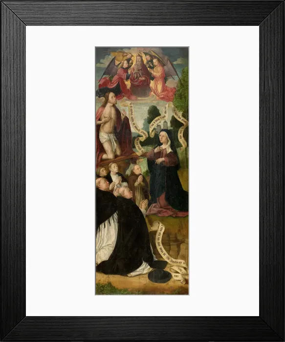 Framed Print : Stairway to Heaven, 1490. Creator: Master of the Amsterdam Death of the Virgin Framed Print : Stairway to Heaven, 1490. Creator: Master of the Amsterdam Death of the Virgin