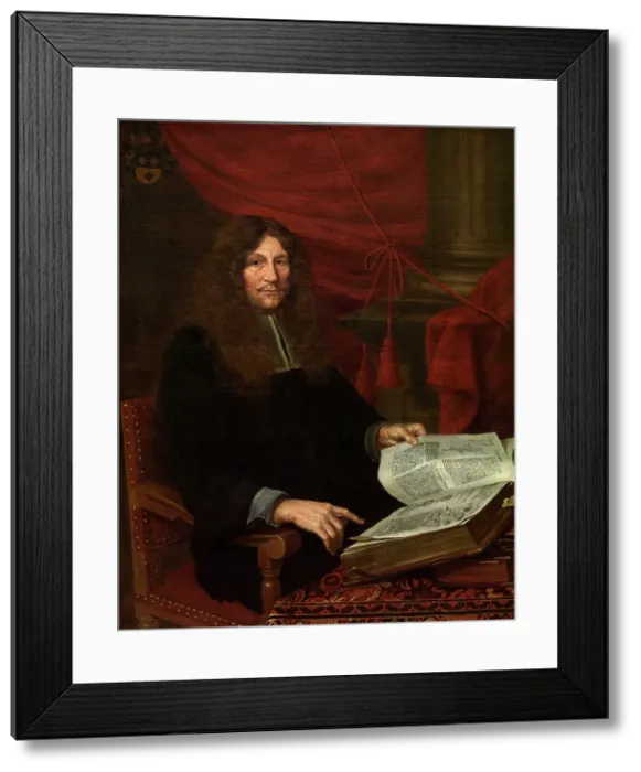 Framed Print : Frans van Sterbeeck, Botanist and Architect, 1693. Creator: Nicolas Stramot II